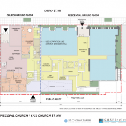 St Thomas Church ground floor plan
