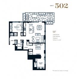 Penn 11 Unit 502 Floor Plan