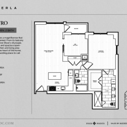 PERLA Lustro floor plan 2 BR