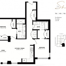 The Shaw Two bedroom floor plans