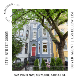 Sold on 13th St NW DC
